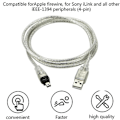 Miniatyrbillede 4 af 5: USB-kabel HAN til stik til Mini 4-benet adapter til perifere enheder, der kun er kompatible med denne TYPE adapter