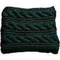 Miniatyrbilde 3 av 5: Damers Tykk Ribbestrikket Vinter Infinity Circle Loop Skjerf Premium Twist Dark Green