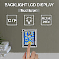Miniatyrbillede 3 af 5: Indendørs/Udendørs Termometre, Termometer og Hygrometer med Baggrundsbelyst LCD-Display og Trendvisning, Min/Max Registrering, C/F Skift