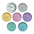 Miniatyrbillede 5 af 5: Moderne Simpel Vægur 8 Tommer Candy Farve Stille Til Time Clocks Ornament Gray