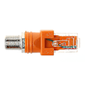 Pikkukuva 4 / 4: F Naaras Rj45 Uros Koaksiaalipiippu Liitinadapteri Rj45 Rf-liitinmuunnin A-YUHAO