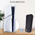 Miniatyrbillede 3 af 5: USB Hub til PS5 Slim Konsol, Højhastighedsudvidelseshub-oplader Splitter Adapter med 4 USB 2.0 Porte, Sort