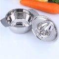 Miniatyrbillede 3 af 5: 1 stk. Citruspresser Køkkenredskab Rustfrit Stål Juicer Maskine Bærbar Manuel Håndpresse Citron Appelsinpresser Multifunktion (Farve: 1 stk.)
