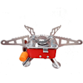 Miniatyrbilde 1 av 5: Kokeapparat for fotturer, kompakt enkeltbrenner for utendørs camping, matlagingsverktøy, bilutstyr for tenåringer (Rød, One Size)