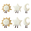 Miniatyrbillede 3 af 4: Soft Velvet Cloud Pillow Car Plys Nap Stars Moon Puder Sofa Pude 60cm