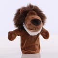 Plush handdocka, tecknad djurhanddocka, docka med rörlig mun, förskoleförälder-barn interaktionsguide