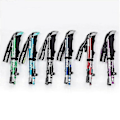 Miniatyrbillede 1 af 3: 5-sektions Foldbar Trekking Stave Vandrestav Vandring Naturehike Antishock Fiis