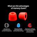 Pikkukuva 6 / 10: 3 paria korvatulppia Memory Foam Eartips SININEN blue