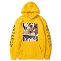 Demon Slayer hettegenser unisex gul. yellow S