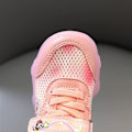 Miniatyrbild 3 av 6: Prinsessa Elsa Flickor Glow Skor Barn LED Sneakers Lättviktsnät Rosa Pink RTX Pink 25