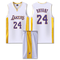 Miniatyrbild 1 av 2: #24 Kobe Bryant Baskettröja Set Lakers Uniform för Barn Vuxna - Vit BSSM 4XL (180-185CM)