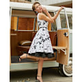 Miniatyrbilde 4 av 5: 50-talls underkjole Rockabilly Dress Crinoline Tutu for kvinner Svart Black M