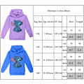 Pikkukuva 3 / 3: Pojat Tytöt Lilo ja Stitch Ohana Huppari Pusero Lapset Yläosa violetti purple 160cm