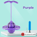 Pikkukuva 2 / 2: Hyppypallo kahvalla ja pumpulla - Lasten hyppypallolelu, venyvä tai irrotettava tasapainolelu aikuisille ja lapsille [DmS] Purple