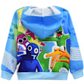 Miniatyrbillede 2 af 4: Rainbow Friends Drenge Hoodie Jakke Cool Blå Sweatshirt Tøj k A V A 140cm