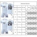 Miniatyrbilde 3 av 3: Benzema #9 Real Madrid Fotballtrøye T-skjorte sett V #10 #10 8-9Y