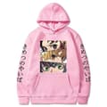Demon Slayer hettegenser unisex rosa. Pink L