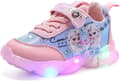 Barn LED Jenter Glow Sko Lett Mesh Sko Cross Training Sko Casual Barnesko B Rosa B Pink RTX B Pink 24