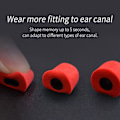 Pikkukuva 4 / 10: 3 paria korvatulppia Memory Foam Eartips MUSTA black