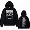 Miniatyrbillede 1 af 2: Tupac 2pac Hoodie Mænd Kvinder Mode Luvtrøjer Børn Hip Hop Luvtrøjer Kvinder Vettinge Pojke Jakker Rapper Weats Hakker Træningstøj Punk S Z S 2DF504994-black (7)