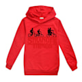 Miniatyrbild 1 av 4: Stranger Things Kids Pojkar Print Hoodie Jumper Sweatshirt k Red Red 150cm