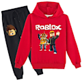 Pikkukuva 2 / 3: Roblox Huppari Puku Barn Lämmin Huppari Vaatteet Roblox Painettu Huppari Ruusunpunainen W 140cm