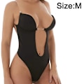 Miniatyrbillede 2 af 4: Body BH, Dyb V BH Sexy Body - Sort M