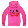 Miniatyrbild 1 av 4: Stranger Things Kids Pojkar Print Hoodie Jumper Sweatshirt k Rose Red Rose Red 140cm