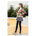 Miniatyrbillede 3 af 4: Vintervarme Leggings Dame Tyk Fleece Leggings Høj Talje bla Yl bla Z black 80g with socks