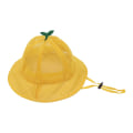 Miniatyrbilde 2 av 9: Barnehatt med justerbar snor, søt netting, pustende sommerhatt, gul yellow