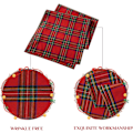 Miniatyrbillede 4 af 6: Julebordløber i ternet tartan - rød buffalo plaid juledug, pletbestandig, vaskbar, 13 x 108 tommer Red Plaid