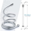Miniatyrbillede 4 af 5: Bruseslange PVC Bruseslange 1,5 m, 360° Anti-Twist og Anti-Kink Bruseslange med Messingforbindelse, Univ