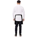 Miniatyrbillede 2 af 4: Unisex Halv Bistro Server Forklæde Black, 2 Pack
