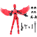 Miniatyrbillede 1 af 2: Fantastisk 3D-printet Leddelt Actionfigur: Den Ultimative Stressaflastende Legetøj! Uendelig Sjov, Et Must-have for Legetøjs Samlere og Afslapning