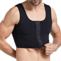 Miniatyrbillede 1 af 5: Mænd Gynecomastia Shaper Ny Slank Bryst Kontrol Bryster Shapewear Undergarments Mave Bælter Krog Kontrol Hook Black M