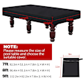 Miniatyrbillede 2 af 6: 7 Fods Billard Bord Dæksel, Pool Bord Dæksel, Vandtæt & Rivfast Dæksel til Pool Bord med Opbevaringspose (7ft) 7ft