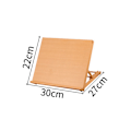 Pikkukuva 2 / 4: Premium-Beech - Puutaulu Monitoiminen Piirustuslevy Teline - Taittuva, Säädettävä 30 * 22cm Mäntydetaljeilla Taiteilijoille