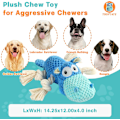 Miniatyrbilde 4 av 6: Hunde leker for aggressive tyggere - Hunde leker for å holde dem opptatt Squeaky hunde leker for store hunder (blå, medium)