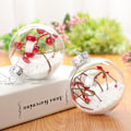 Miniatyrbilde 3 av 4: Akryl Julerkuler Transparent DIY Dekorasjoner som Sesongdekorasjoner 8cm A 8cm