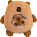 Pikkukuva 1 / 4: Pehmeä Kapibara-Plush-Tyyny | Ruskea Kapibara-Plush-Nukke, Plush-Eläinten Lelut | Kapibara-Plush-Lelut Kapibara Täytetty Eläin, 30CM