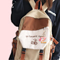 Miniatyrbillede 6 af 6: Sødt Rosa Nøglering til Kvinder Piger, Initialbogstav Nøglering med Kvast, Charms til Nøglepung Håndtasker Rygsække Pink-z