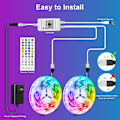 Miniatyrbillede 4 af 6: 20m LED lysstribe sæt Bluetooth smart lysstribe rgb vandtæt lavspændingslys