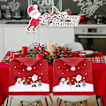 Miniatyrbild 5 av 6: 6 stycken julstolsöverdrag, julmiddagsstolsöverdrag, tomtestolsöverdrag, julstolsöverdrag