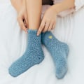 Miniatyrbillede 6 af 6: Fuzzy Varme Sovesokker til Kvinder Super Bløde Mikrofiber Cozy Sovesokker 6 eller 5 Par A7