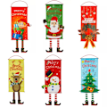 Miniatyrbild 3 av 3: Juldekorationer dörrset julhus bakgrundsbanner C