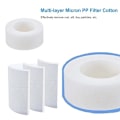 Miniatyrbillede 2 af 6: 360 Graders Drejeligt Vandhane Filter, Vandhane Filter Vandrenser Vandhane Filter Rensning til Køkken og Badeværelse 5 pcs Filter Cartridges