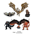 Miniatyrbillede 2 af 5: Godzilla 6-pak King Of Monsters 5 Legetøjsmodel Sæt Gave Ghidorah Mothra
