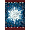 Miniatyrbillede 1 af 5: 12x18 Tommer Dobbeltsidet Haveflag Vinterflag, Snefnug Krans Julevinter Haveflag Husflag Til Udendørs Have Dekoration Solo Snowflake