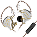 Pikkukuva 1 / 5: KZ ZS10 Pro 4BA + 1DD Bass Driver -kuulokkeet korvan sisään, HIFI-stereokuulokkeet, hikinpitävät urheilukuulokkeet 2-napainen irrotettava kaapeli mikrofonilla Glare Gold With Mic