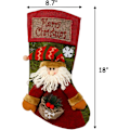 Miniatyrbillede 6 af 6: 3 stk. 18\" Jule Strømper Klassiske Store Strømper Julemand, Snemand, Rendeer Julefigur til Familieferie Julefest Dekorationer